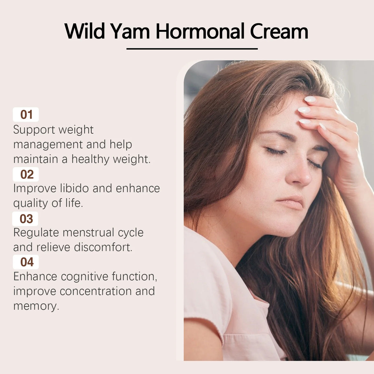 Wild Yam Cream – Hormone Balancing Moisturizer for Women 60g Body Moisturizer Cream SWANS