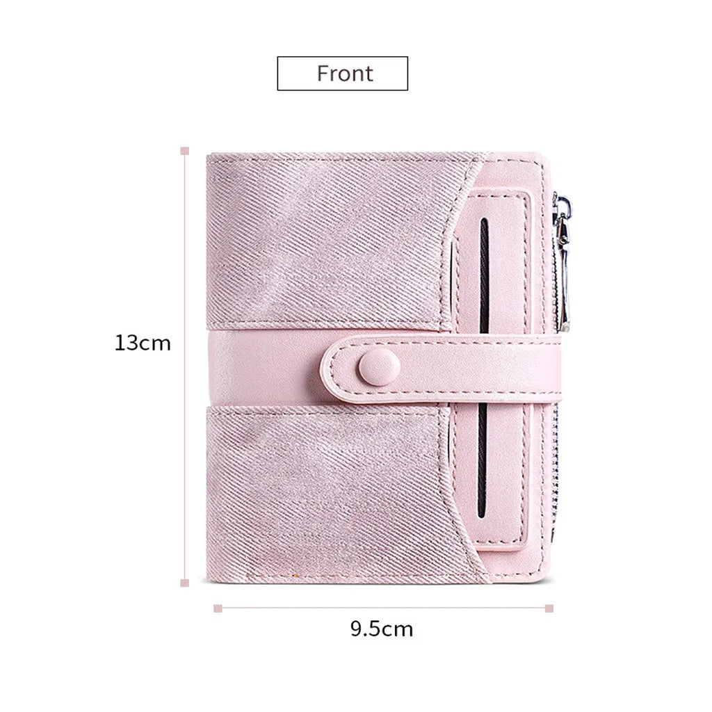 Women's PU Leather Bifold Wallet – Multi-Card Slot & ID Window Bifold Wallet SWANS