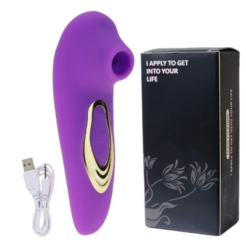 AIDEYA 7-Mode Suction Vibration Massager – IPX6 Silicone Personal Massager SWANS Purple With box