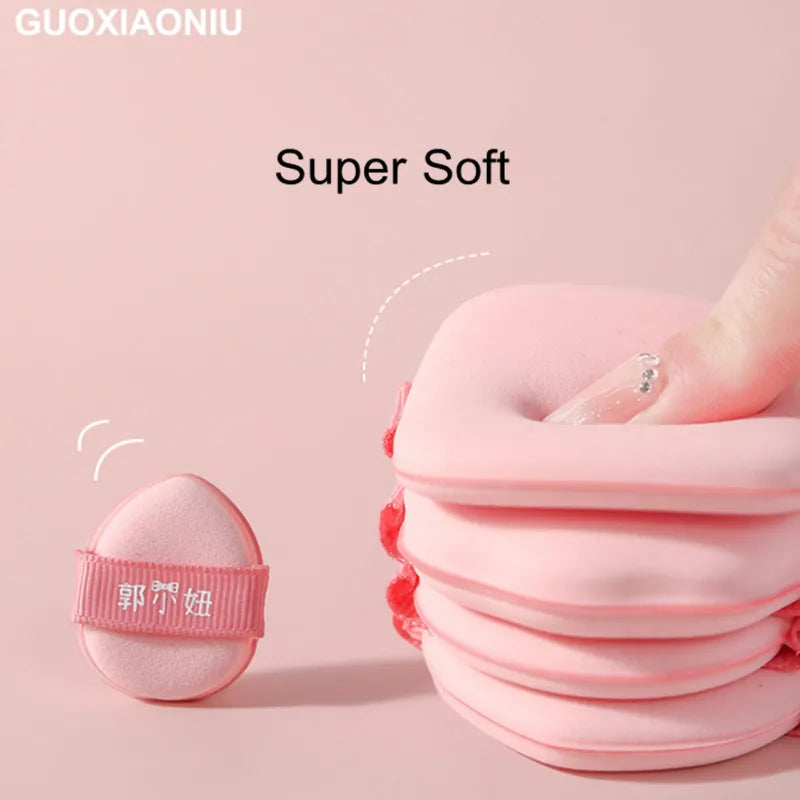5-Shape Mini Powder Puff Set – Wet & Dry Sponge Applicators Makeup Sponge Puff SWANS