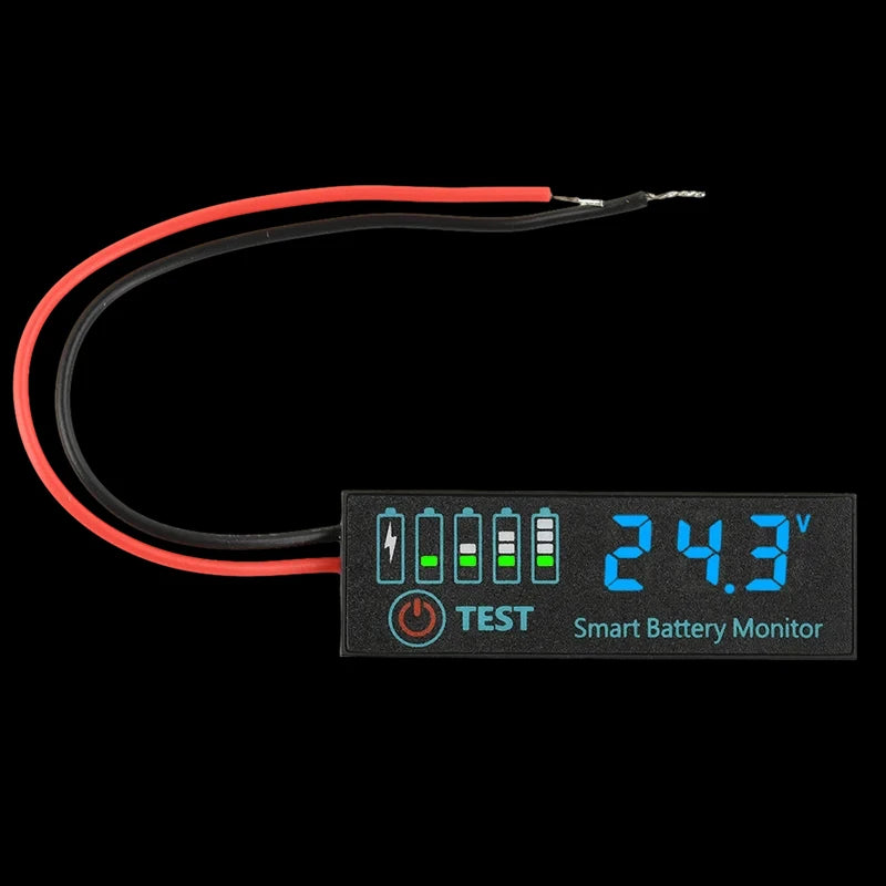 Battery Level Indicator LCD – 3S–12S Li-ion, LiPo & Lead Acid Battery Voltage Meter SWANS 2