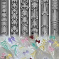 3D Silicone Bow Nail Art Mold – DIY Bowknot Manicure Stencil Nail Art Mold SWANS one size