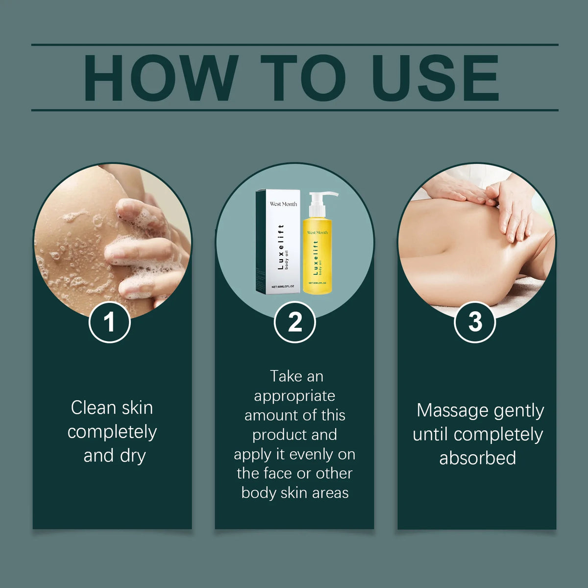 WEST MONTH Repairing Body Oil – Moisturizing & Firming 60ml Body Care Oil SWANS