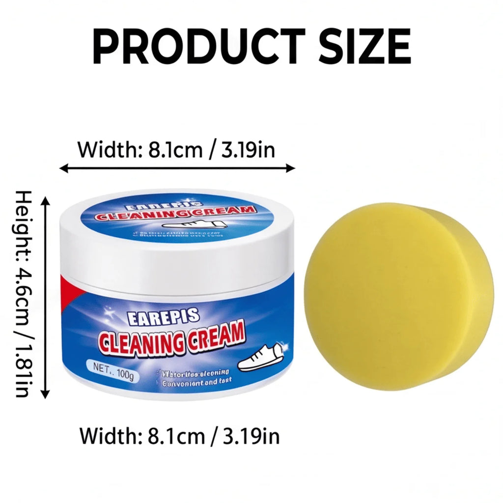 White Sneaker Cleaning Paste 100g – Waterless Stain Remover Shoe Cleaning Paste SWANS