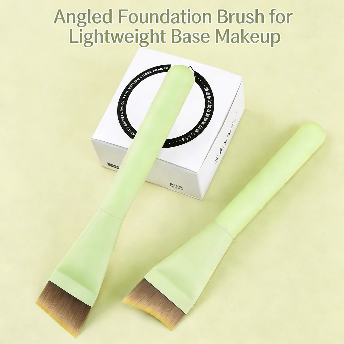SWANS Angled Foundation Brush – Ultra Thin, Streak-Free Foundation Makeup Brush SWANS
