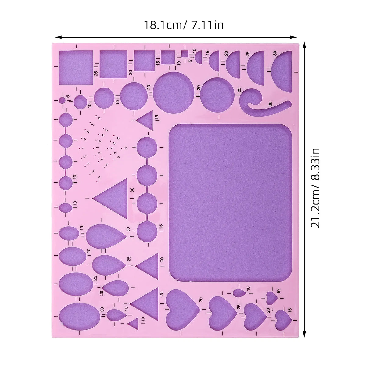 Paper Quilling Template Board – Multi-Shape Sizing Guide 8×7 Quilling Template Board SWANS