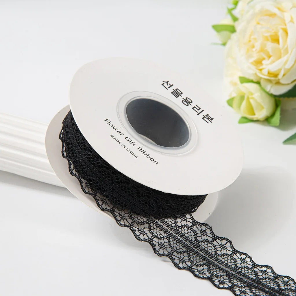Hollow Out Polyester Lace Ribbon 3cm x 25 Yards – DIY Crafts Lace Craft Ribbon SWANS Black-3cm 25y
