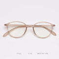 Oval TR90 Eyeglasses Frames – Blue Light Blocking Clear Lens Eyeglasses Frames SWANS Coffee