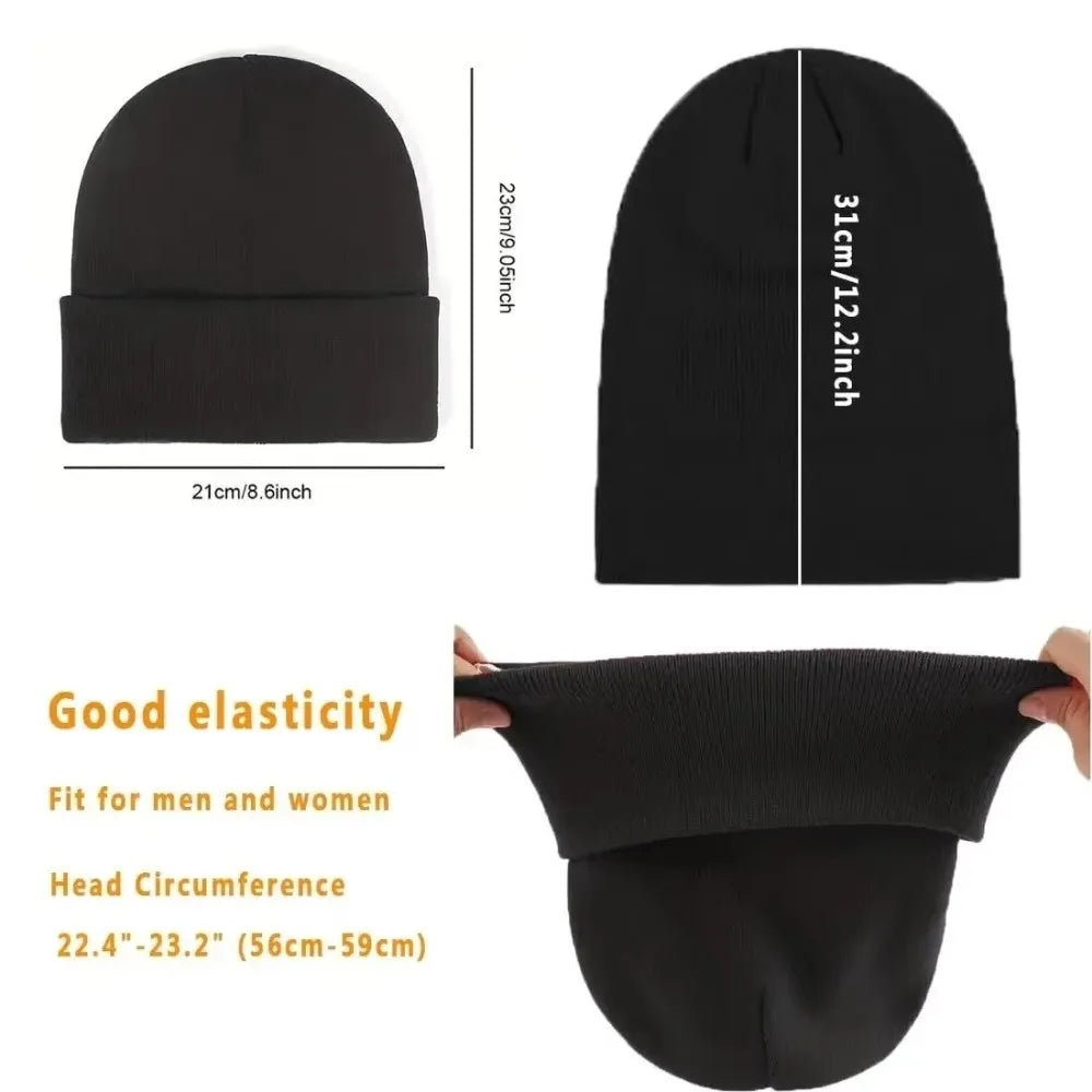 Satin Lined Beanie – Anti-Static Slouchy Winter Hat Unisex Satin Lined Beanie SWANS