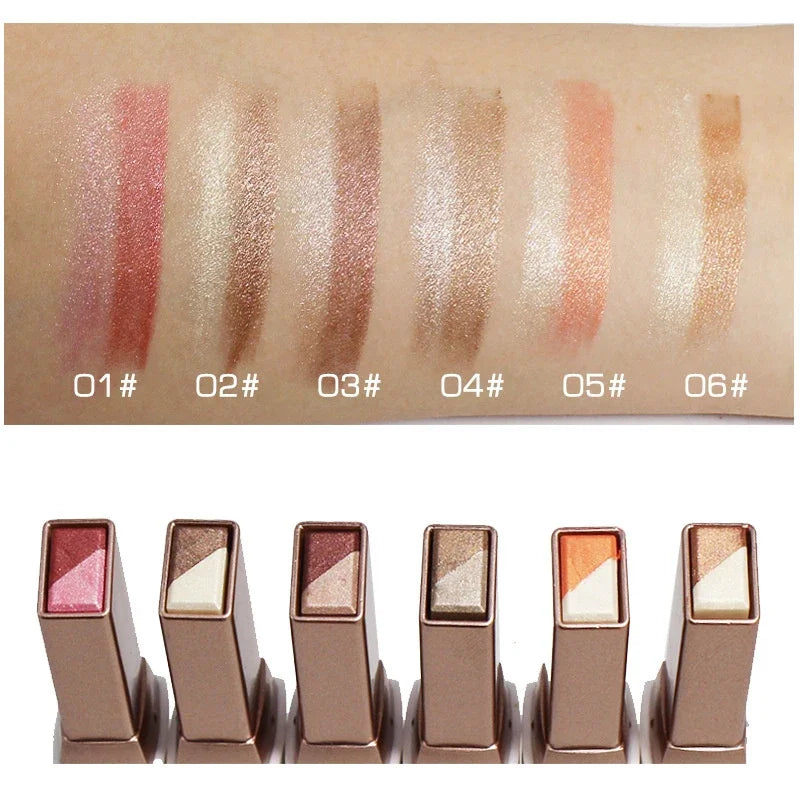 Double Color Eyeshadow Stick – Glitter, Shimmer & Matte Eyeshadow Stick SWANS