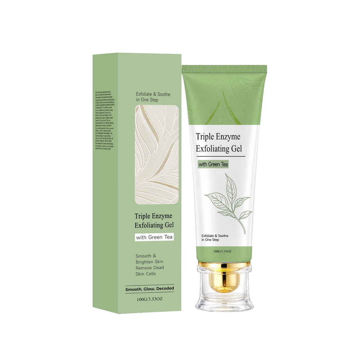 Triple Enzyme Green Tea Facial Exfoliating Gel – 100g Facial Exfoliating Gel SWANS 1pcs 100g
