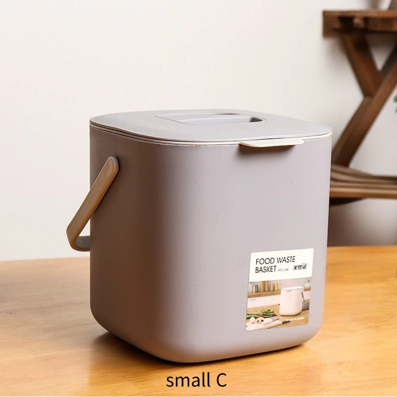 SWANS Portable Rectangular Waste Bin with Lid – Leak-Proof Lidded Waste Bin SWANS small C