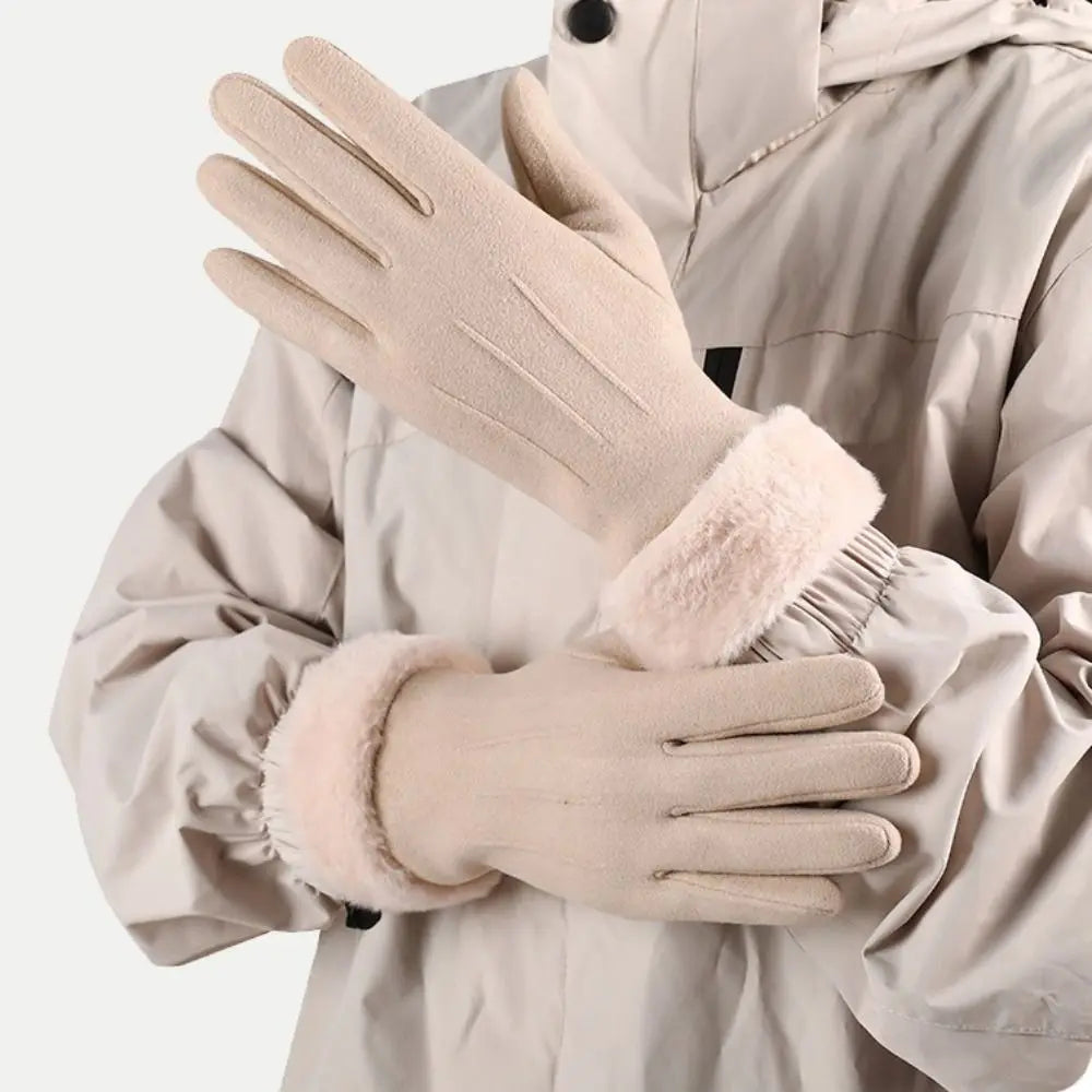 SWANS Winter Thick Knit Touchscreen Gloves – Warm & Stylish Winter Knit Gloves SWANS
