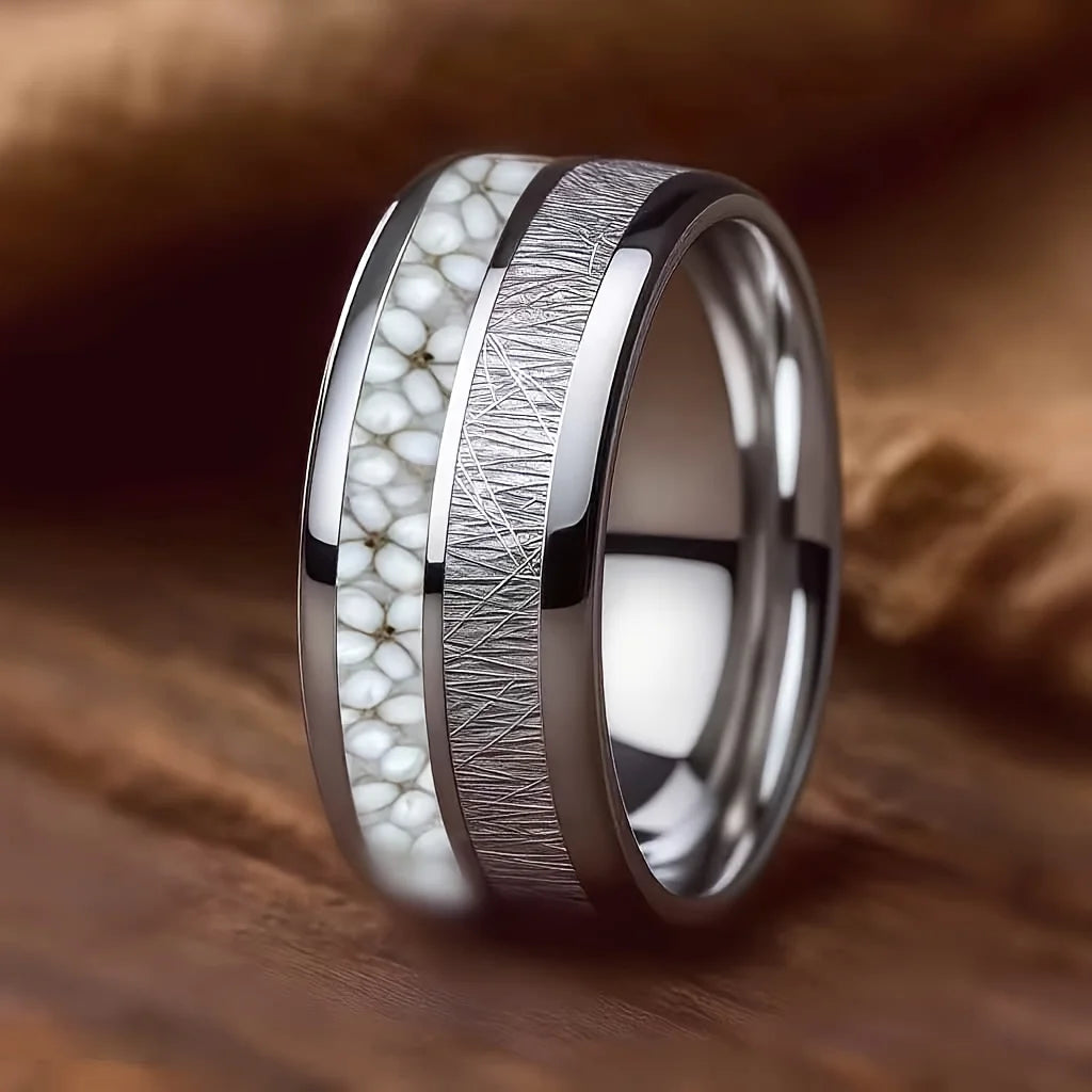 Unisex Stainless Steel Ring – Couples Fashion Band Sizes 7–13 Fashion Ring SWANS 238 9