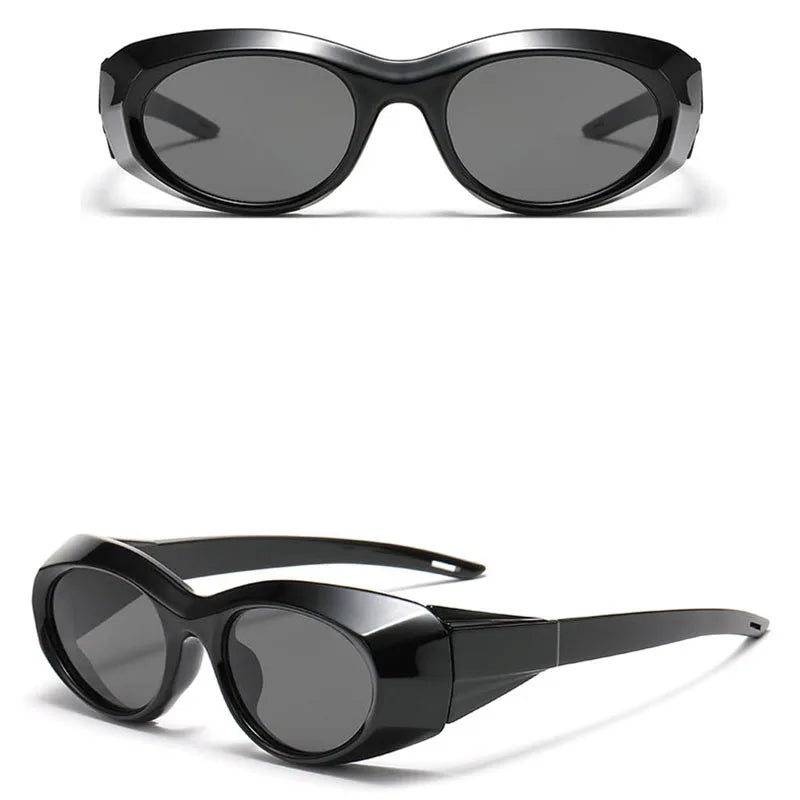 Y2K Steampunk Sunglasses UV400 Unisex Sport Goggle Shades Fashion Sunglasses SWANS