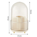 360 Rotating Makeup Brush Holder with Lid – Vanity Organizer Makeup Organizer SWANS Cream S 15x25cm