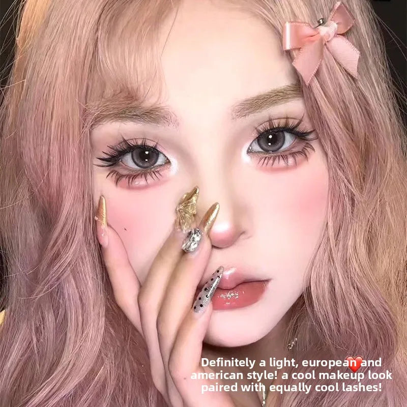Self-Adhesive False Eyelashes – Fluffy Fox Eye 20-Row Set False Eyelashes SWANS