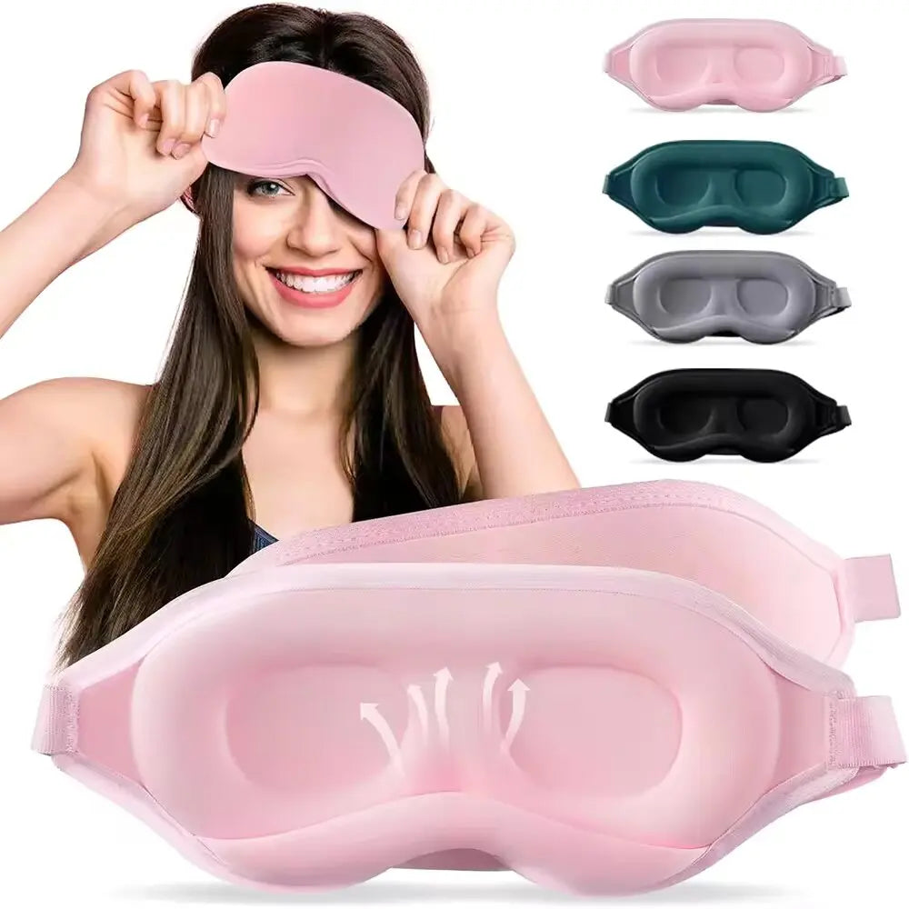 SWANS 3D Contoured Sleep Eye Mask – 100% Light Blocking Sleep Eye Mask SWANS
