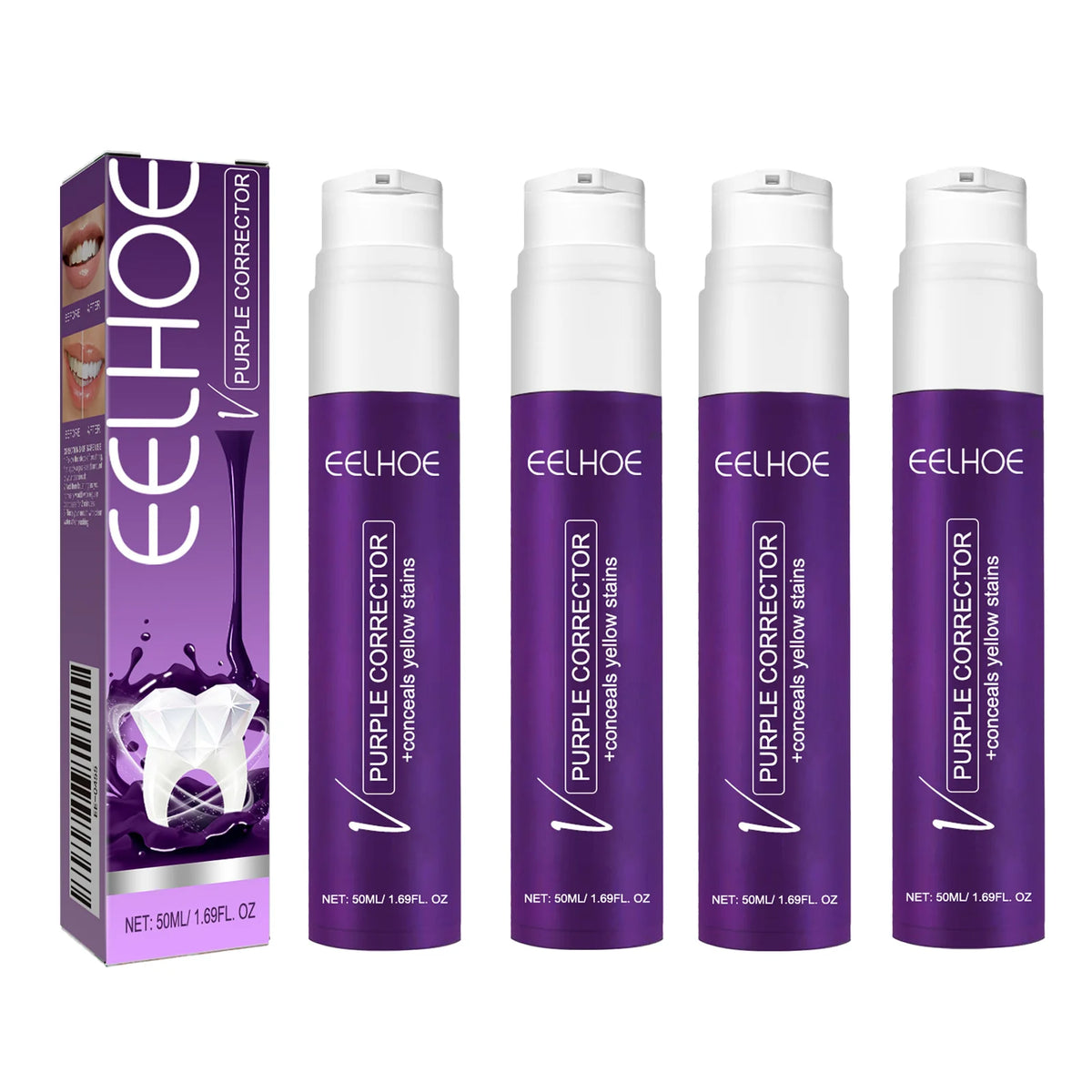 SWANS V34 Purple Toothpaste – Whitening & Stain Removal Whitening Toothpaste SWANS 4pcs