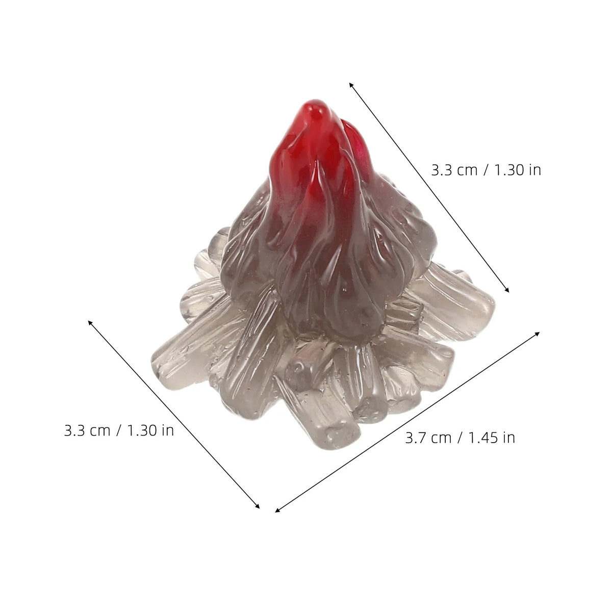 10-Pack Mini Volcano Resin Figurines – Aquarium & Fairy Garden Resin Décor Figurines SWANS