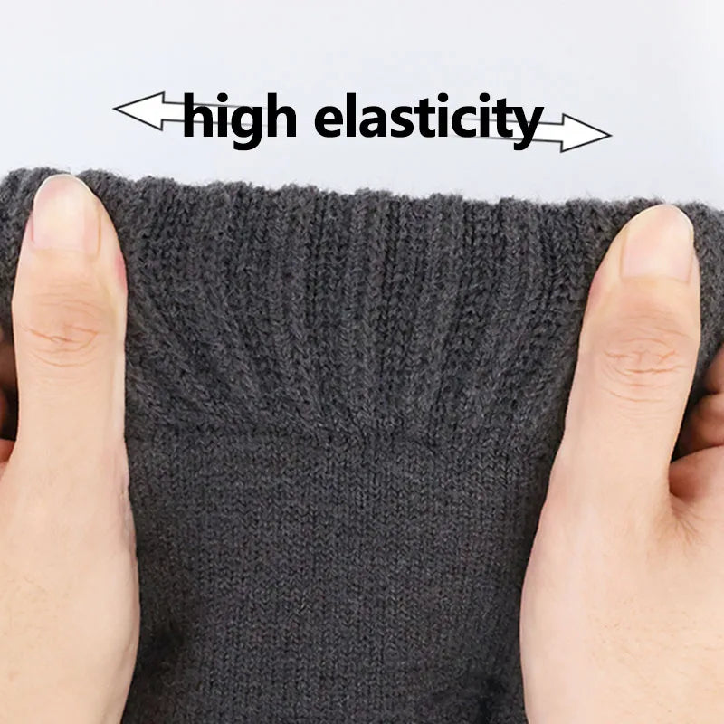 Men's Thermal Touch Screen Winter Knit Gloves – Windproof Winter Knit Gloves SWANS