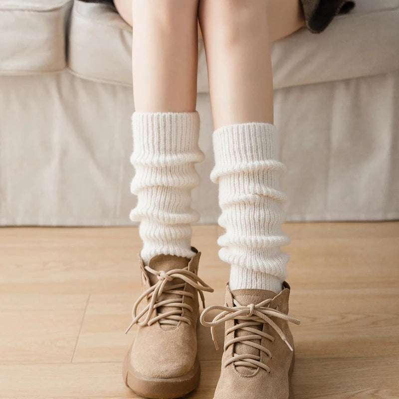 Women's Knit Leg Warmers – Harajuku Lolita Calf Socks Knit Leg Warmers SWANS