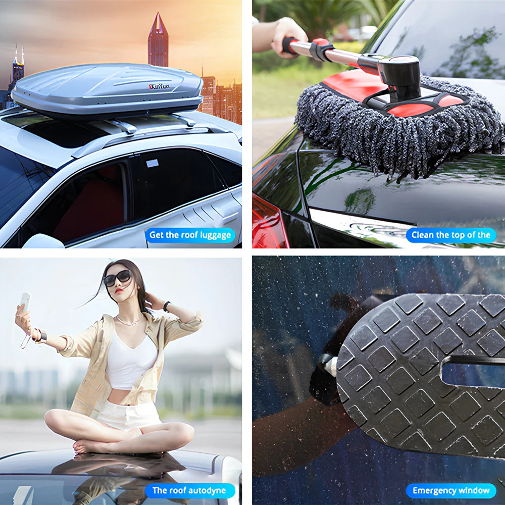 Foldable Car Door Step – Aluminium Alloy Roof Access Foot Pedal Car Door Step SWANS