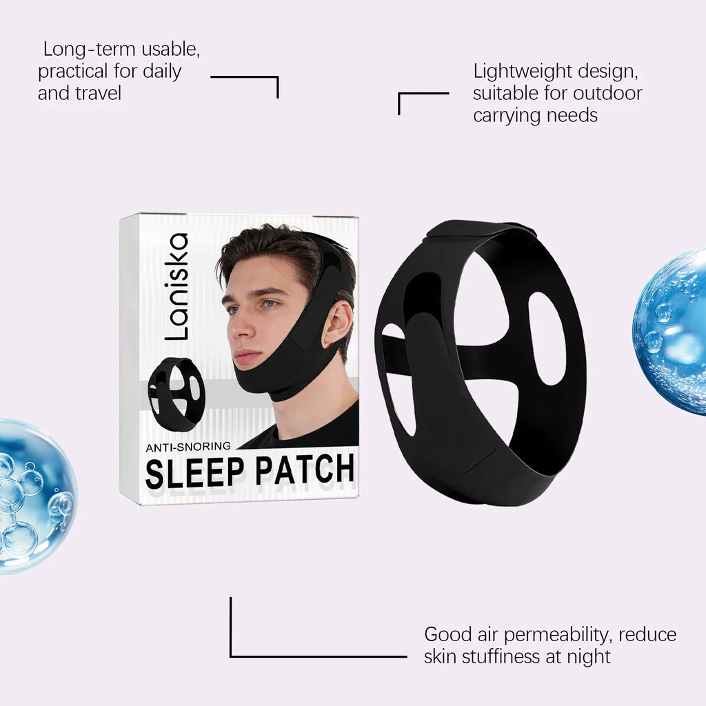 Anti-Snoring Chin Strap – Adjustable Breathable Jaw Support Anti-Snoring Chin Strap SWANS