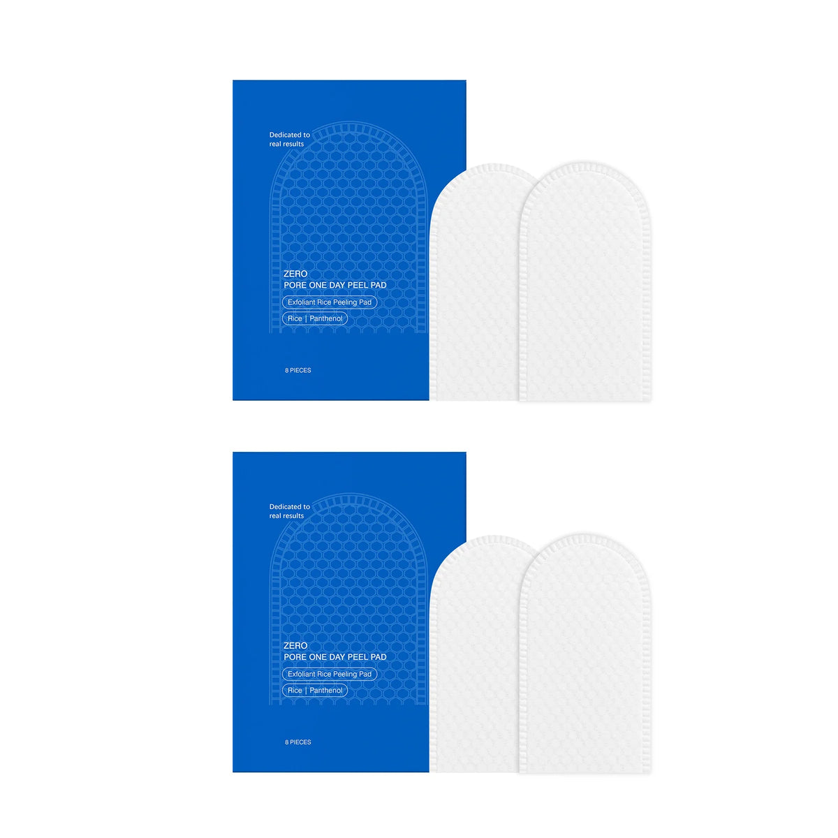 Zero Pore Dual-Texture Exfoliating Cotton Pads – 8pc Set Exfoliating Face Pads SWANS 16pcs boxed