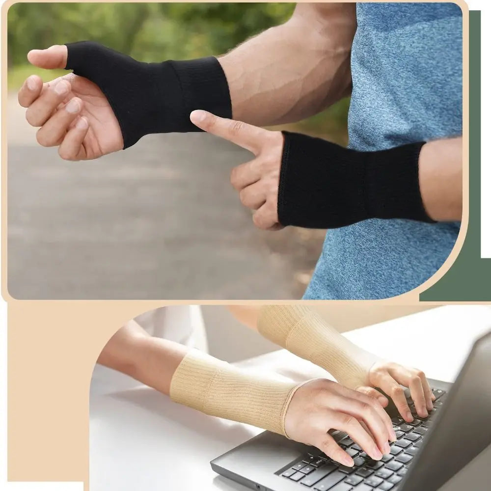 SWANS Half-Finger Wrist Support Brace Compression Gloves – 1 Pair Wrist Support Brace SWANS