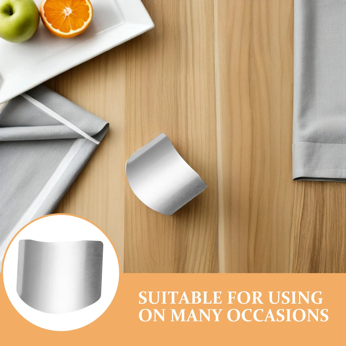 Stainless Steel Finger Guards for Cutting – 2-Pack Kitchen Safety Kitchen Safety Guard SWANS