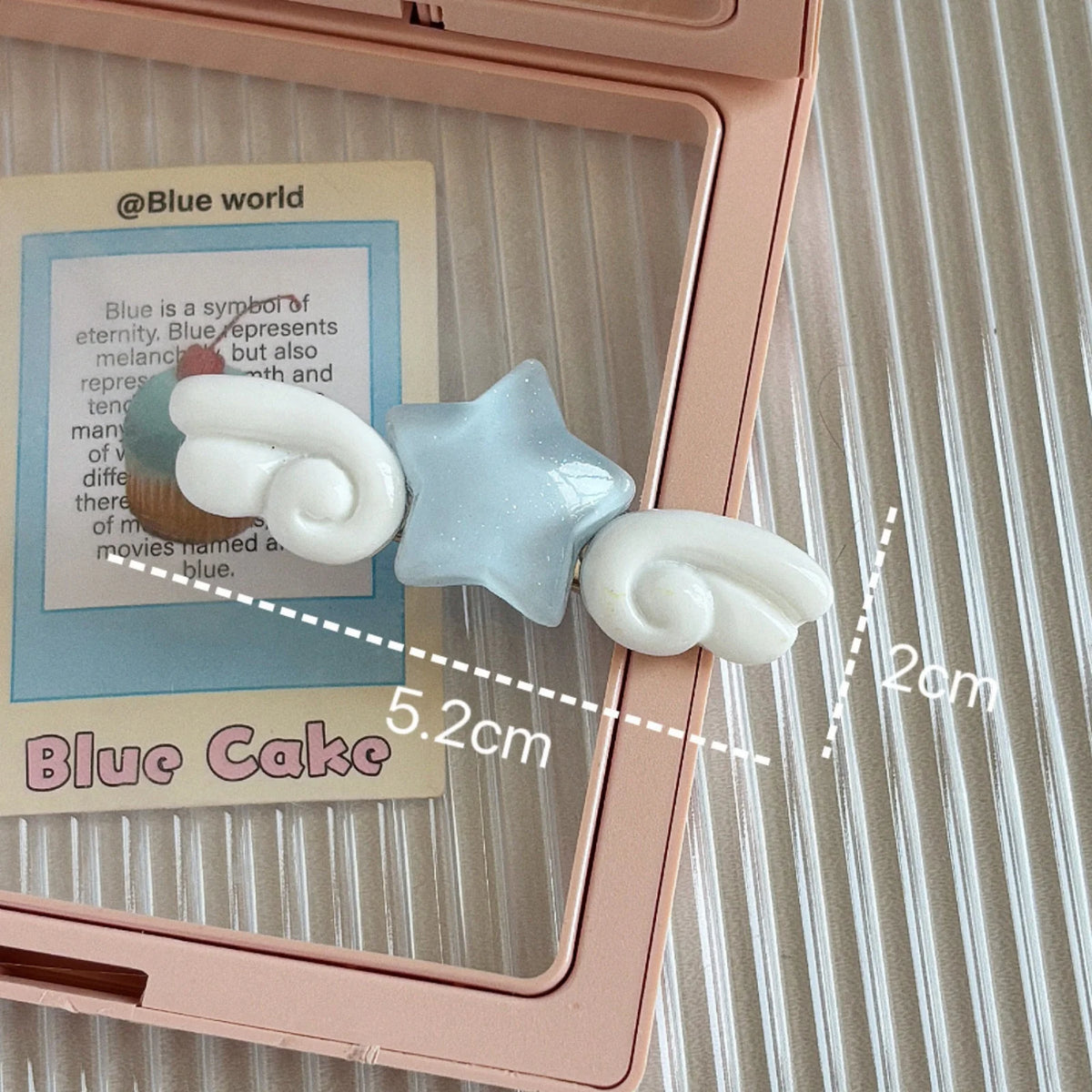 2PCS Star Wing Hair Clips – Sweet Acrylic Bangs Hairpins Hair Clips SWANS