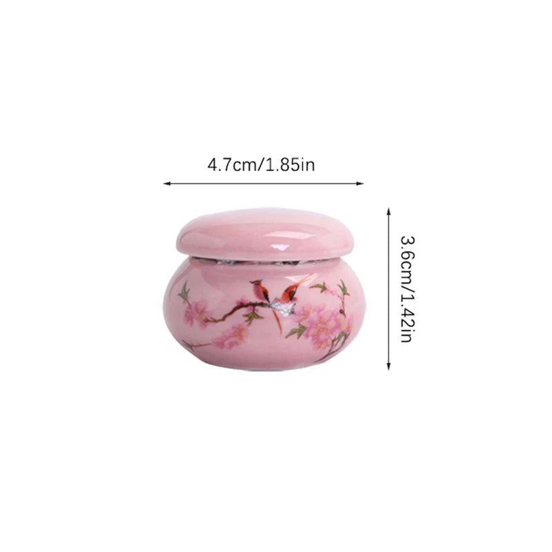 Ceramic Nail Dappen Dish with Lid – Acrylic Liquid & Powder Cup Nail Dappen Dish SWANS