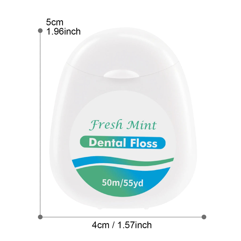 SWANS Mint Dental Floss Roll 50M | 3, 6 & 12 Pack Dental Floss Roll SWANS