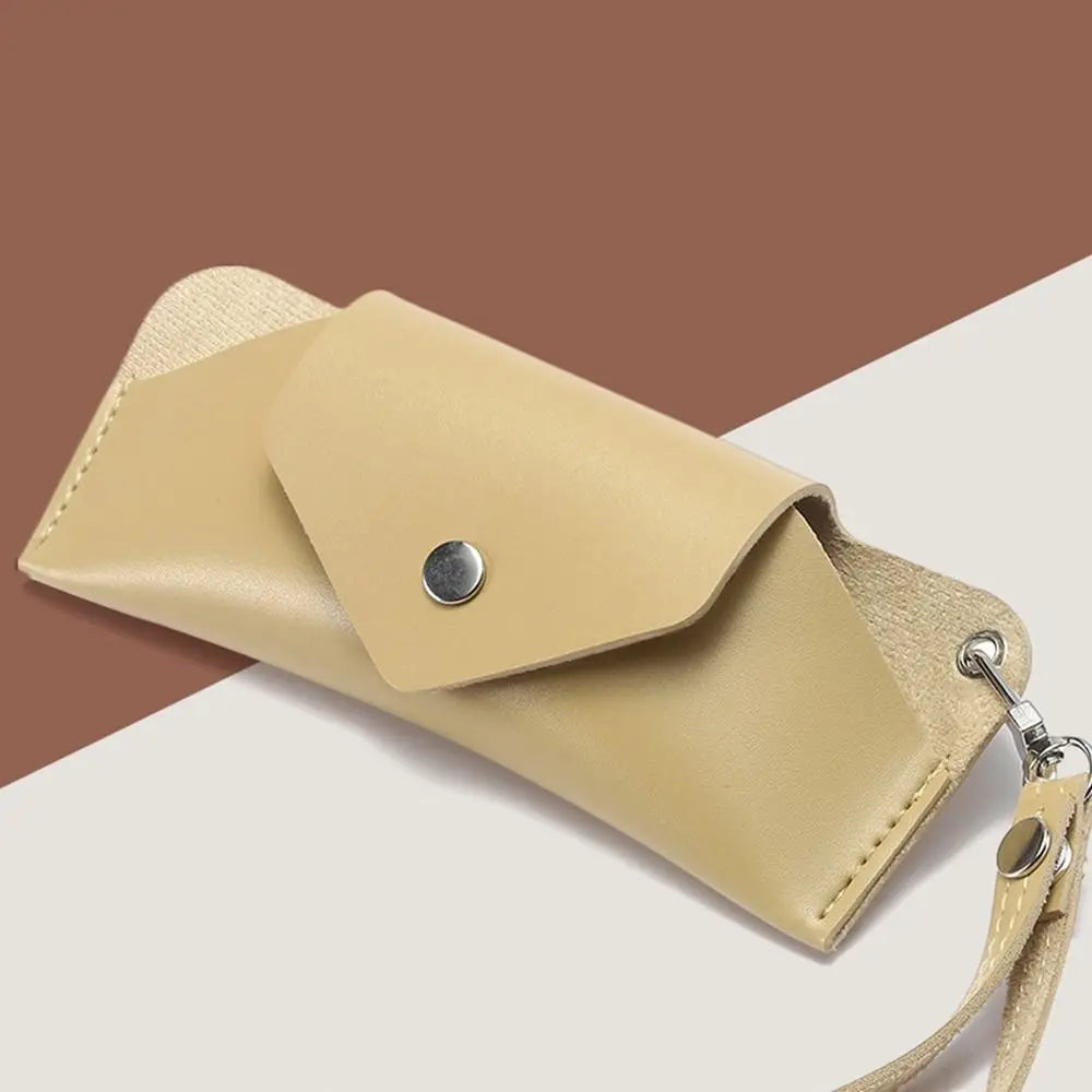 SWANS PU Leather Wrist Hanging Sunglasses Case Travel Bag Eyewear Accessories SWANS