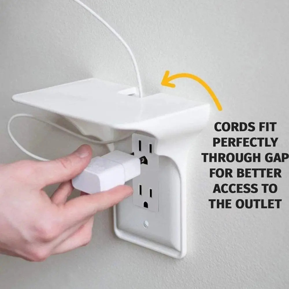 Wall Outlet Shelf – Phone Charging & Storage Rack Wall Outlet Shelf SWANS