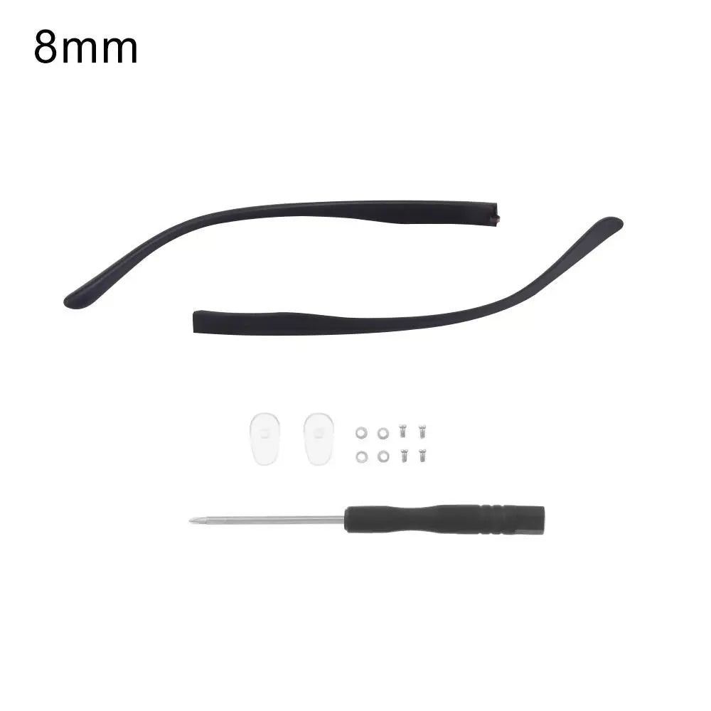 Universal Replacement Glasses Arms Anti-Slip TR90 Temple Legs Eyewear Repair Kit SWANS 8mm