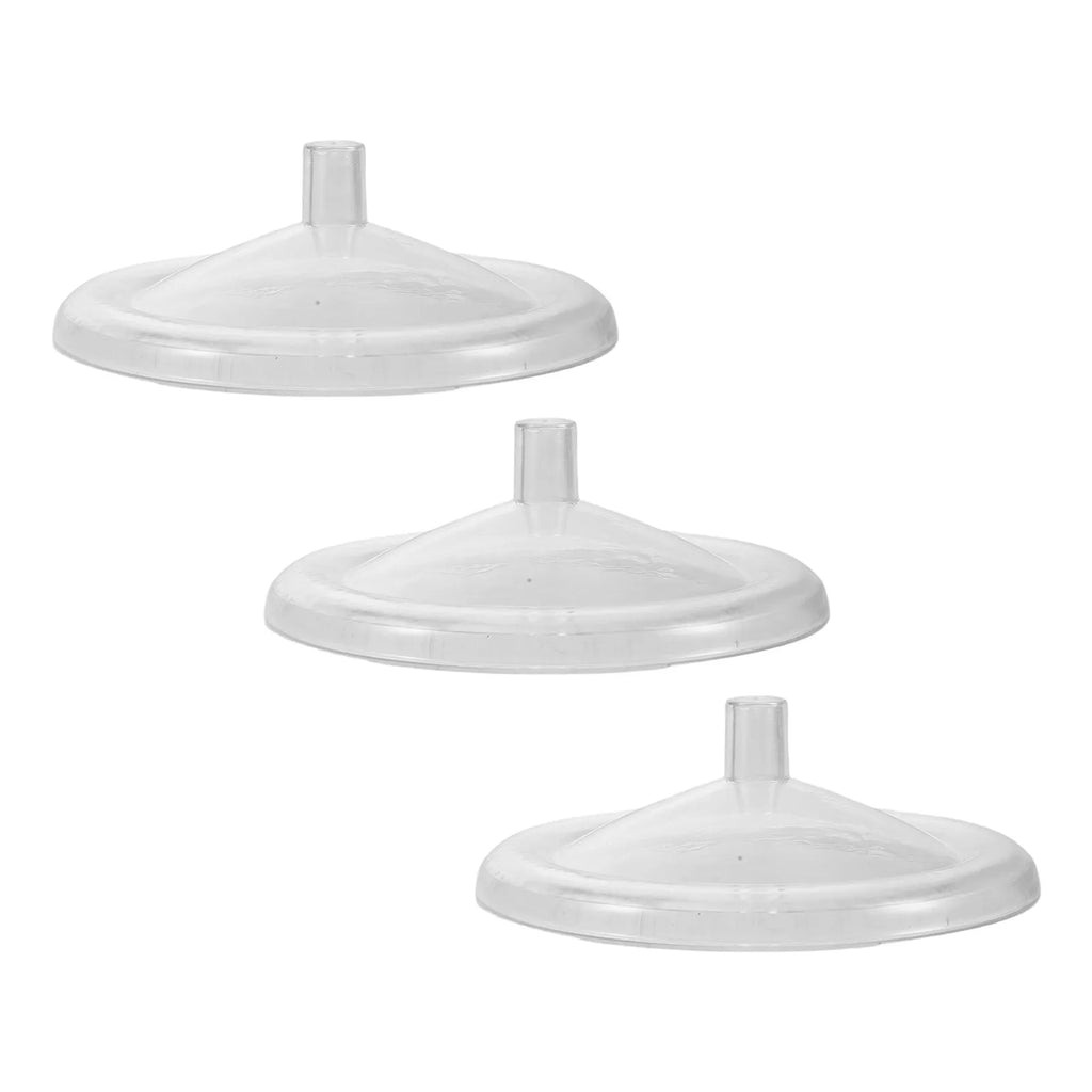 3-Pack Clear Stackable Cup Lids – Universal Dustproof Mug Covers Cup Lid Set SWANS