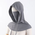 Balaclava Face Mask UV Protection Breathable Neck Cover Balaclava Face Mask SWANS Dark Gray One Size