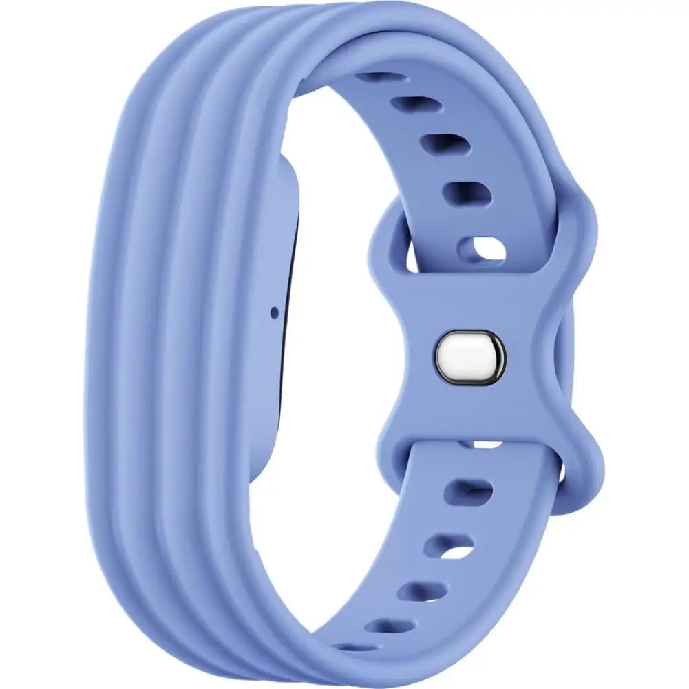 Silicone Watch Band for Google Fitbit Air – Butterfly Buckle Smartwatch Band SWANS Light Blue