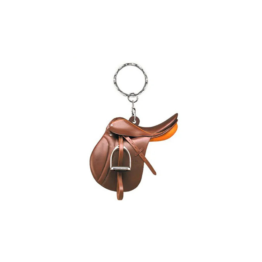 Western Cowboy Saddle Acrylic Keychain Charm Pendant | Horse Gift Acrylic Keychain Charm SWANS G United States