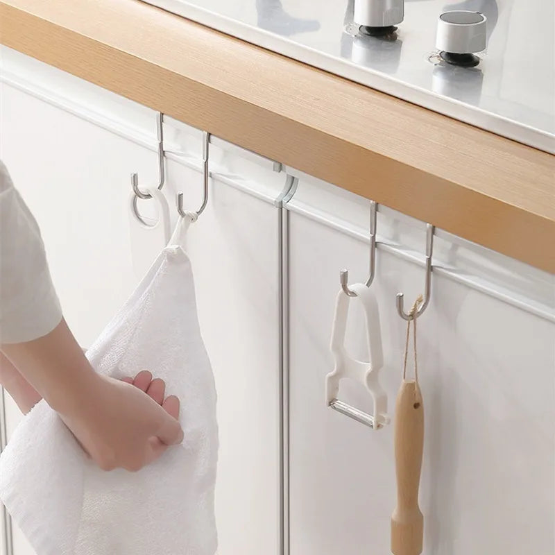 SWANS S-Hook Stainless Steel Door & Cabinet Organizer 1-3 Pack Storage Hook SWANS