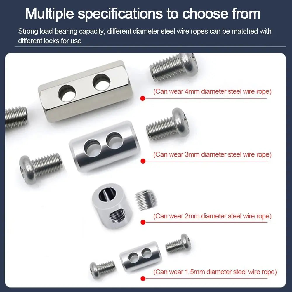 Adjustable Stainless Steel Wire Rope Locking Suspension Lanyard Wire Rope Lanyard SWANS