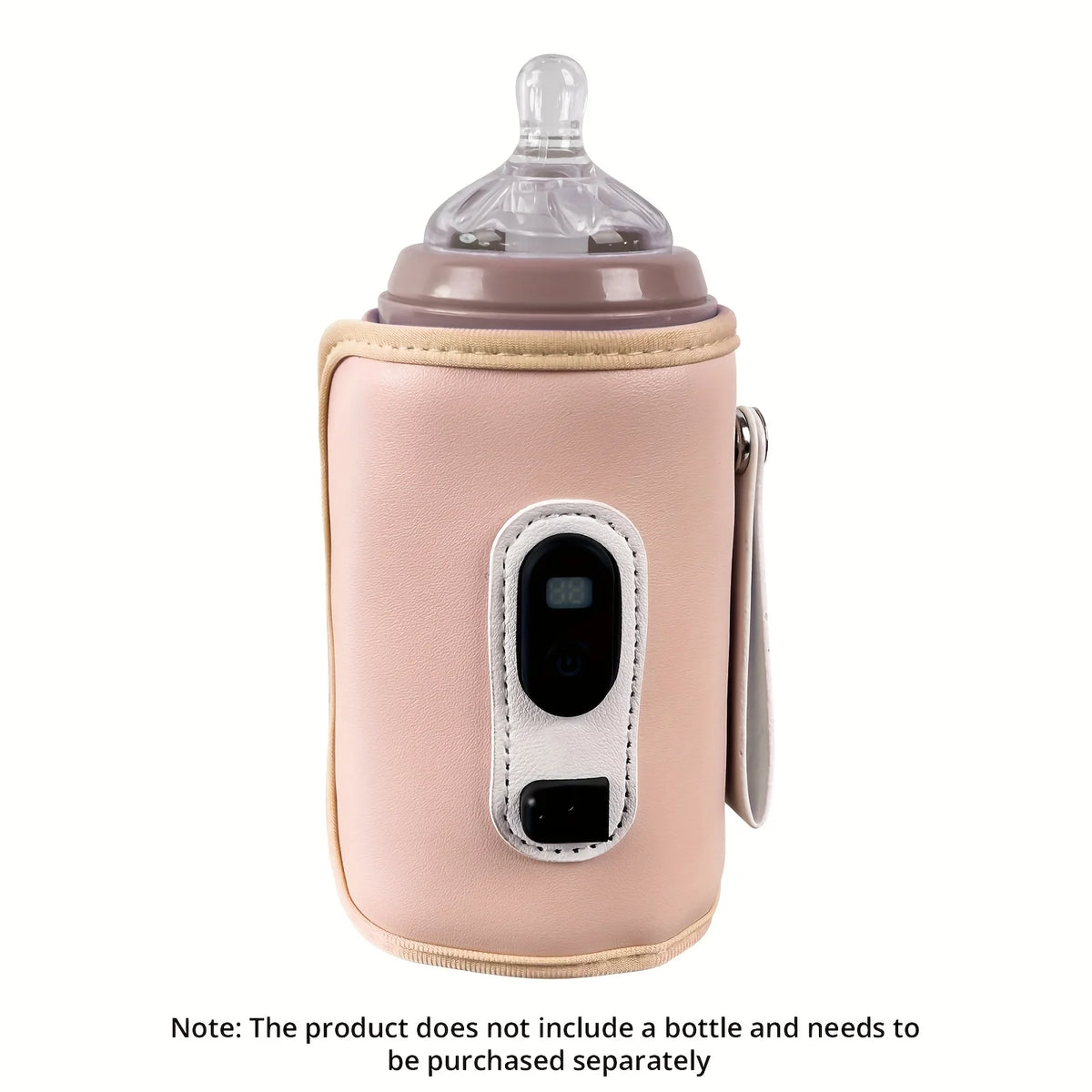 Portable USB Baby Bottle Warmer – 5-Temp Digital Display Baby Bottle Warmer SWANS pink