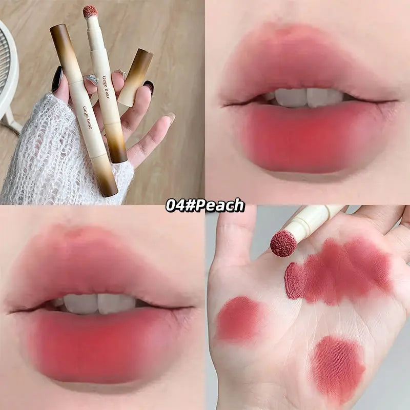 Velvet Mist Matte Lip Mud Stick – Sponge Tip, Lips & Cheeks Matte Lip Mud Stick SWANS GX1256-4