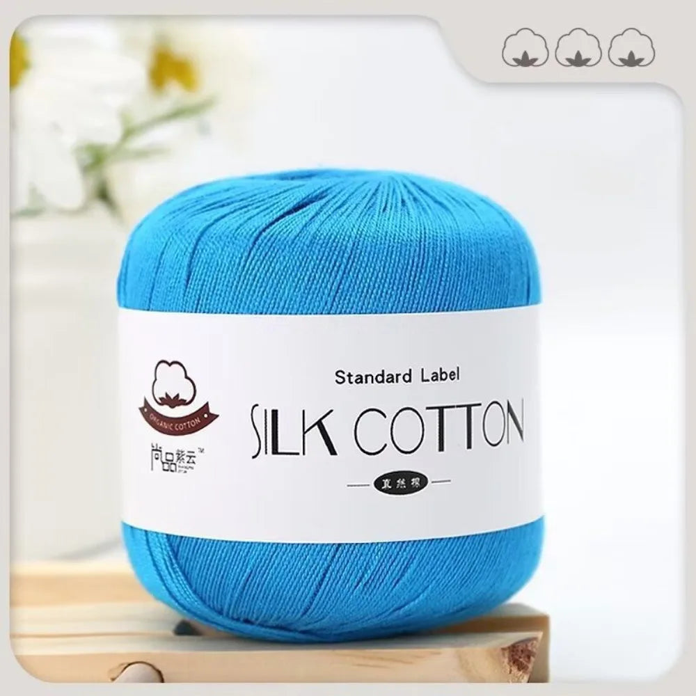 Milk Cotton Silk Yarn 50g – Soft DIY Crochet & Knitting Yarn Crochet Knitting Yarn SWANS 17