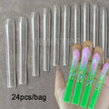 24-Pack 10XL Extra Long Square Press-On Nail Tips – Clear Acrylic Press-On Nail Tips SWANS 10XL Square