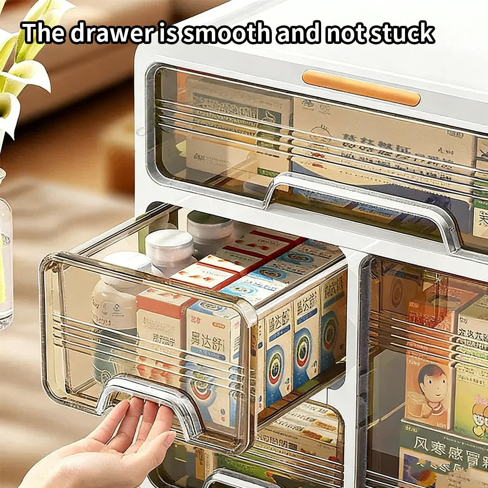 SWANS Multi-Drawer Home Medicine Storage Cabinet Organizer Medicine Storage Cabinet SWANS