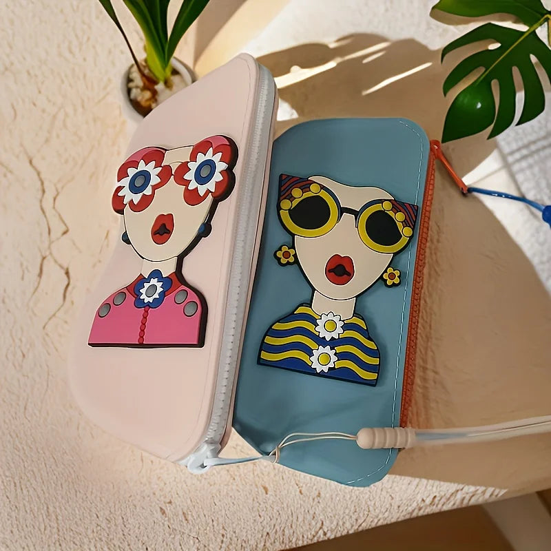 SWANS Silicone Glasses Case – Waterproof Portable Hanging Eyeglasses Case SWANS