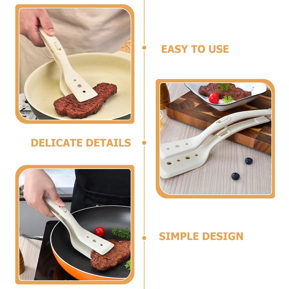 SWANS 2-in-1 Silicone Spatula Tong | Heat-Resistant Kitchen Tool Silicone Spatula Tong SWANS